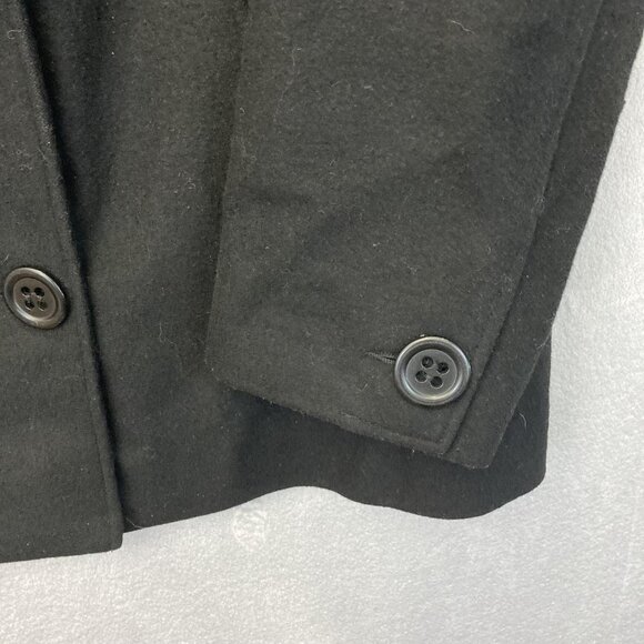 Lane Bryant Double Breasted Peacoat Womens 3X 22/24 Plus Black Wool Jacket Lined - Picture 6 of 16